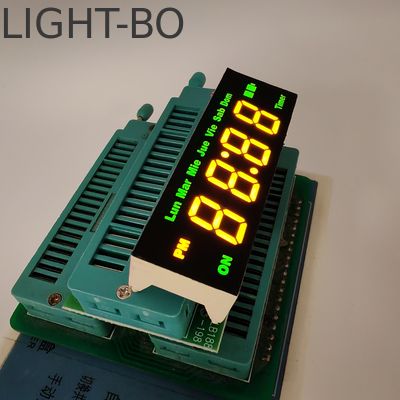 Hiển thị LED màu vàng/xanh 4 chữ số 7 phân đoạn để điều khiển đồng hồ