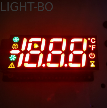 Màn hình LED 7 đoạn 3 chữ số tùy chỉnh màu Đỏ/vàng/xanh lá cây độ sáng cao để điều khiển tủ lạnh