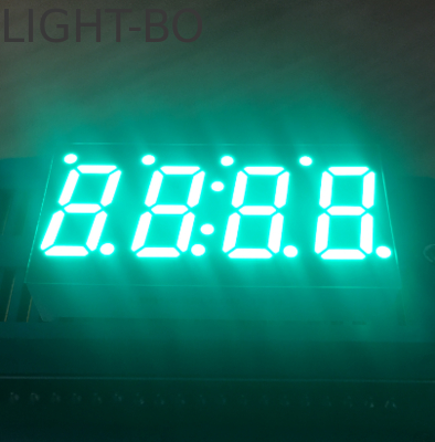 Xanh tinh khiết 0,49 inch 4 chữ số 7 phân khúc màn hình LED Công thức cathode cho bộ điều khiển nhiệt độ