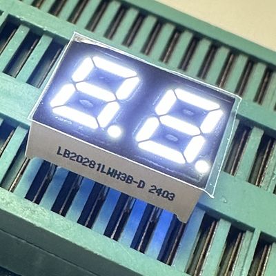 Màn hình LED siêu sáng trắng 2 chữ số 7mm 7 phân khúc Kháng phổ biến cho các thiết bị gia dụng