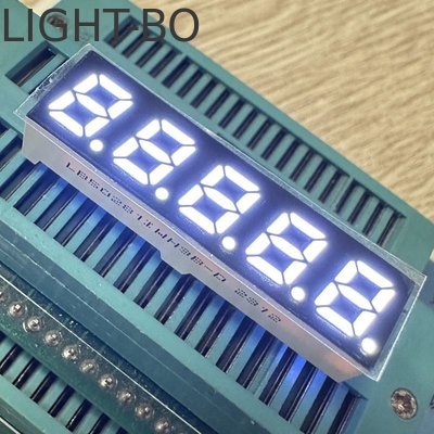 5 chữ số 7mm 7 phân đoạn màn hình LED thông thường Anode Ultra Bright White cho bộ chuyển đổi tần số