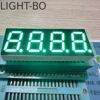 Màn hình LED 7 đoạn 4 chữ số 0.56 inch (14.2mm) – Xanh lục tinh khiết, Anode chung cho Bảng điều khiển thiết bị & Đồ gia dụng