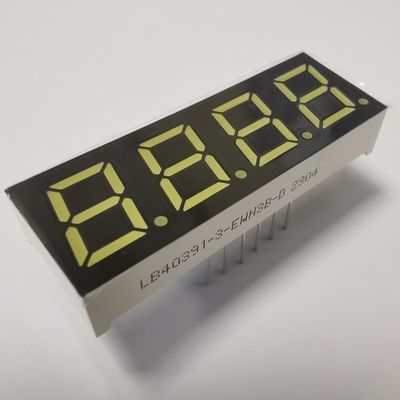 Ultra bright white 4 Digit 7 Segment LED Display 0.39inch Common Anode for instrument panel