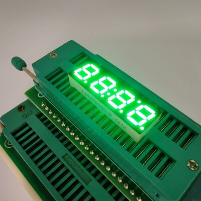 Giá tốt. Màn hình LED màu xanh lá cây tinh khiết 4 chữ số 7 phân đoạn để điều khiển đồng hồ trực tuyến