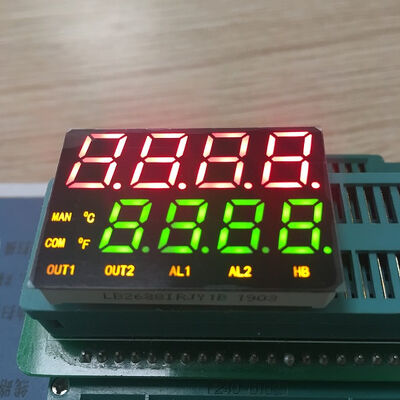 Đỏ/Xanh/Vàng 4 chữ số đường song 7 phân đoạn màn hình LED Common Anode for Temperarture Control