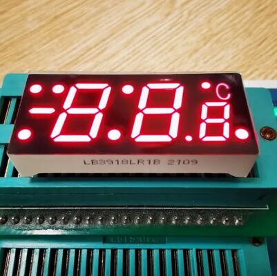 Giá tốt. Triple Digit 7 Segment LED Display Common Cathode với dấu âm cho chỉ số nhiệt độ trực tuyến