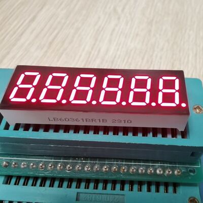 Super Bright Red 9.2mm 6 chữ số 7 phân đoạn màn hình LED Common Anode cho Digital Countdown Timer