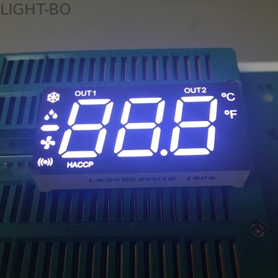 Màn hình hiển thị 7 phân đoạn cực trắng Cathode, bảng quảng cáo Led di động 80-100mcd