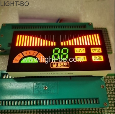 Thiết kế tùy chỉnh màn hình LED 3 màu 7 phân đoạn cho bảng điều khiển điều hòa không khí