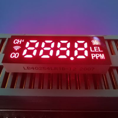 Mô-đun hiển thị LED 7 phân đoạn màu đỏ cực sáng 28 * 10 * 5mm cho máy dò khí độc hại