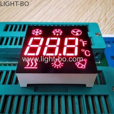 Ultra Red Customized Triple Digit 7 Segment LED Display Common Anode Để điều khiển tủ lạnh