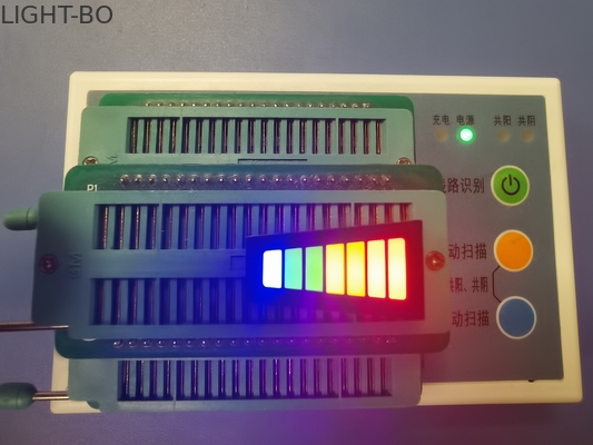 7 Phân đoạn 3.3V 120mcd Thanh đèn LED hình thang cực dương chung
