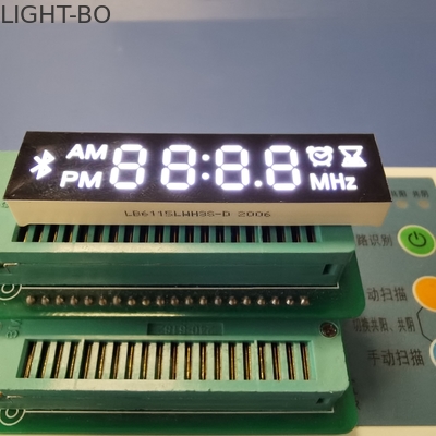 Mô-đun hiển thị LED phân đoạn siêu trắng 4 chữ số 7 chữ số cho loa / radio Bluetooth