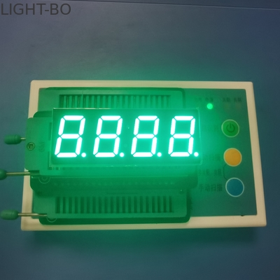 Màu xanh lá cây thuần khiết 0,56 inch 4 chữ số 7 Màn hình LED hiển thị Cathode chung cho bảng nhạc cụ