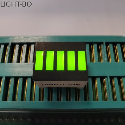 5 Segment 574nm Thanh đèn LED cathode chung để hiển thị pin