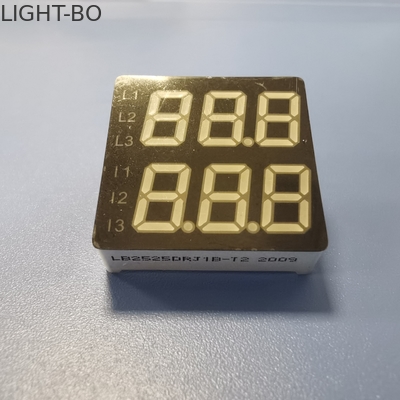 Chiều cao 18mm Màn hình LED 7 đoạn 80mW Dòng kép 4 chữ số cho bảng điều khiển thiết bị