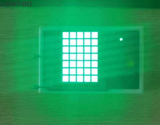 Giá tốt. Màu xanh lá cây tinh khiết Màn hình LED 200mcd 5x7 Dot Matrix Keo dán trong suốt trực tuyến