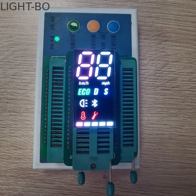 Màu kép 2 chữ số 7 Phân đoạn Anode chung Màn hình LED loại SMD cho điện thoại di động