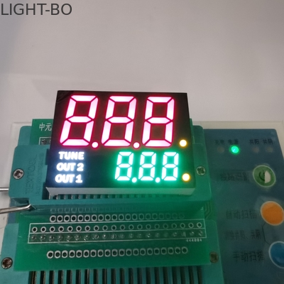 Chiều cao 19mm Màn hình LED 7 phân đoạn Khuôn mẫu kép Cathode chung 35mcd