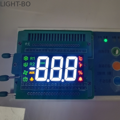 Màn hình LED phân đoạn 3 chữ số 7 cực trắng / đỏ / vàng để kiểm soát nhiệt độ