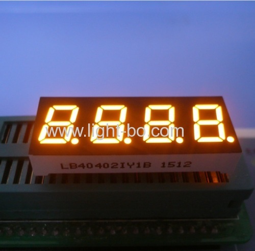 4 chữ số 0,4 phổ biến anode màu xanh lá cây tinh khiết 7 đoạn dẫn hiển thị cho bảng điều khiển cụ