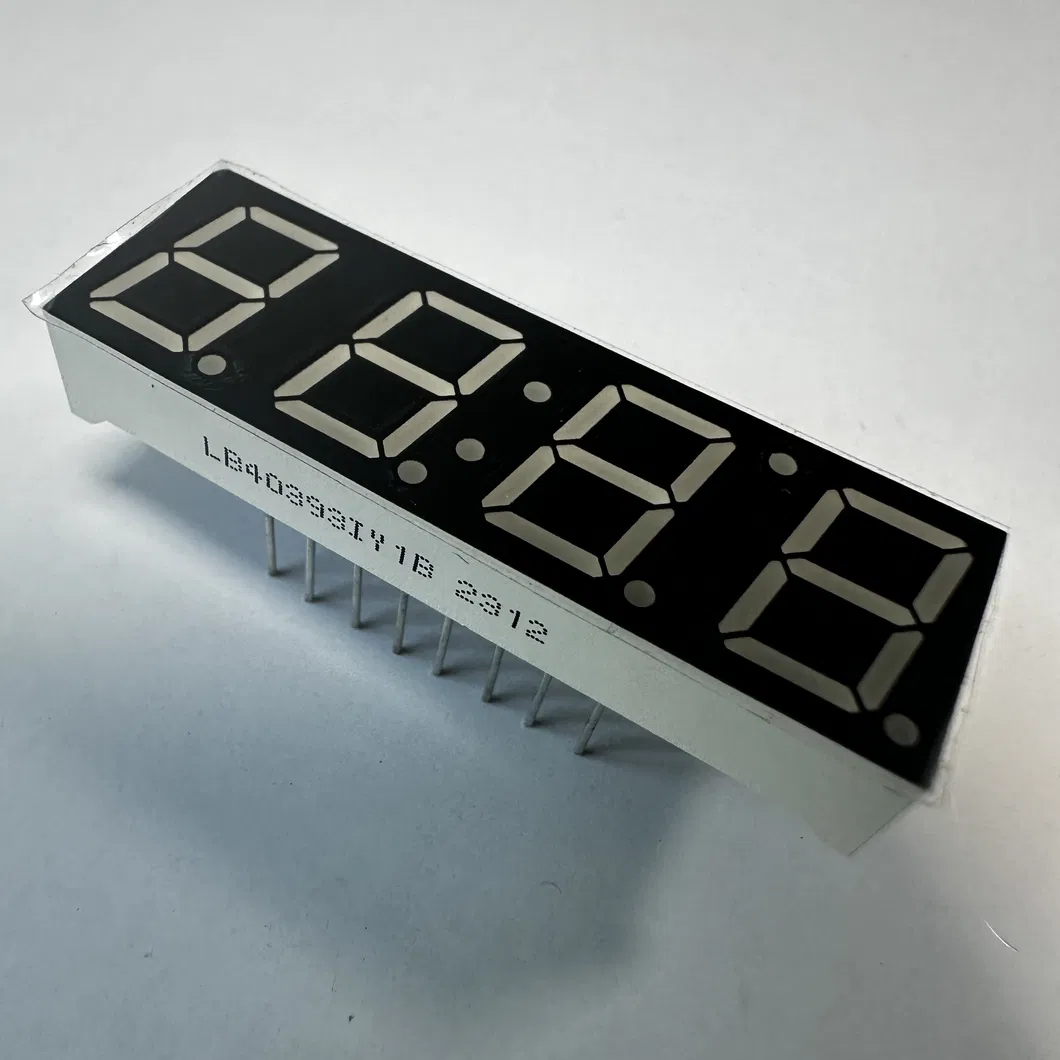 0.39"Màn hình LED màu vàng 7 phân đoạn Common Anode cho chỉ số độ ẩm nhiệt độ 2