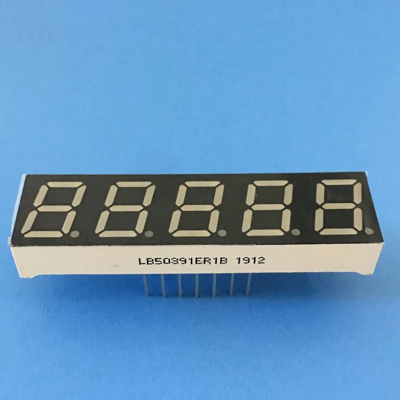 Super Bright Red 7 Segment LED Display 0,39 inch 5 chữ số Common Anode cho Bộ chuyển đổi tần số kỹ thuật số 4