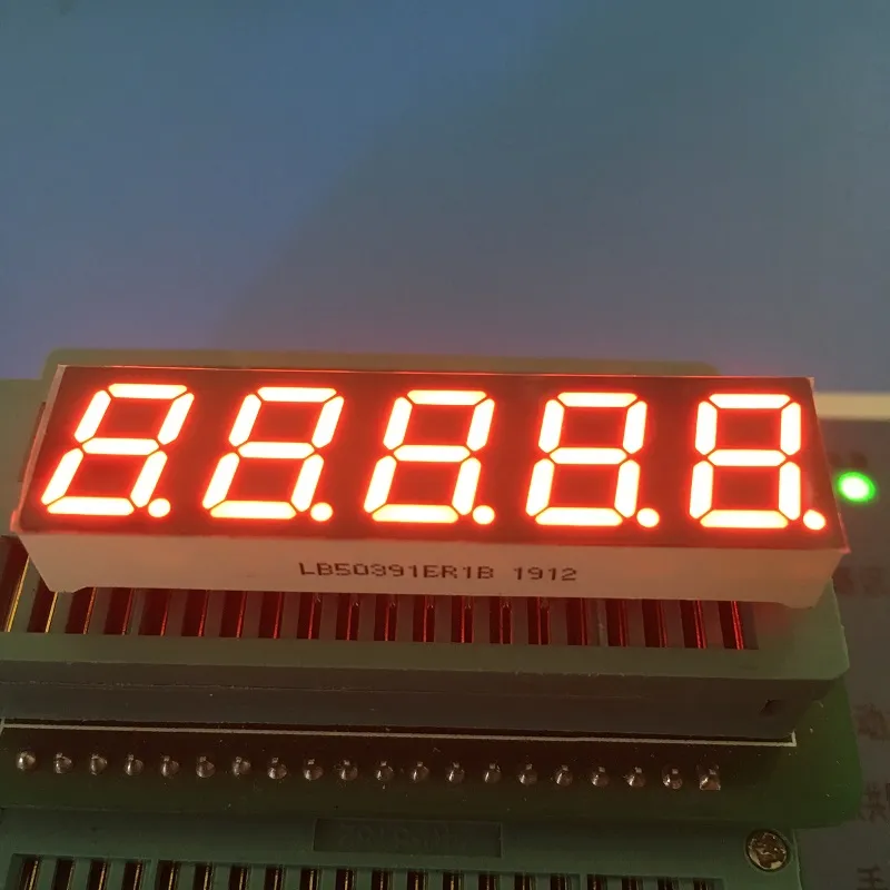 Super Bright Red 7 Segment LED Display 0,39 inch 5 chữ số Common Anode cho Bộ chuyển đổi tần số kỹ thuật số 3