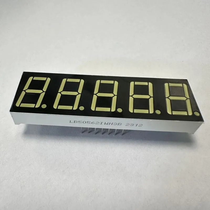 Ultra White 0,56 inch 5 chữ số 7 phân đoạn màn hình LED Common Anode cho kiểm soát quy trình 2