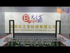 Ultra White Single Digit 38mm 7 Segment LED Display Common Anode cho chỉ số đồng hồ kỹ thuật số