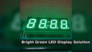Màn hình LED 7 đoạn màu xanh lá cây thuần khiết cho bộ hẹn giờ kỹ thuật số