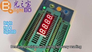 Màn hình LED 7 đoạn màu đỏ siêu sáng 4 chữ số cho bảng điều khiển