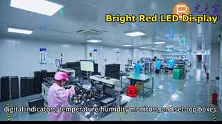 Đèn LED phân đoạn 7 đoạn 4 chữ số Ultra Red Dual Row 4 chữ số Hiển thị cực âm chung để kiểm soát độ ẩm nhiệt độ