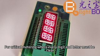 Màn hình LED chữ và số 14 đoạn 4 chữ số, màu đỏ cực sáng, dành cho các ứng dụng đo đếm / đo thuế